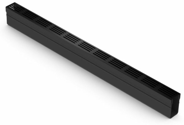 Aco Slimline Entwässerungsrinne Schwarz