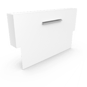 Cascadi Wasserfallelement aus Aluminium (am Teich) – Länge: 1000 – Breite: 250 – Höhe: 1200