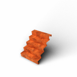 Escale Treppe – Länge: 1200 – Breite: 3000 – Höhe: 850