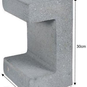 U-Element 15x20x30 cm Grau