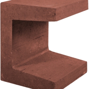 U-Element 40x40x50 cm Corten / Braun