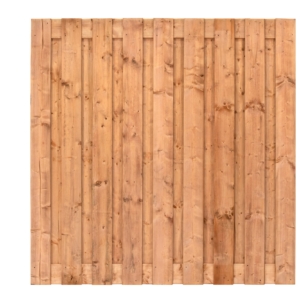 Gartenzaun Zagora 180x180cm horizontal aus Red Class Wood Gehobelt