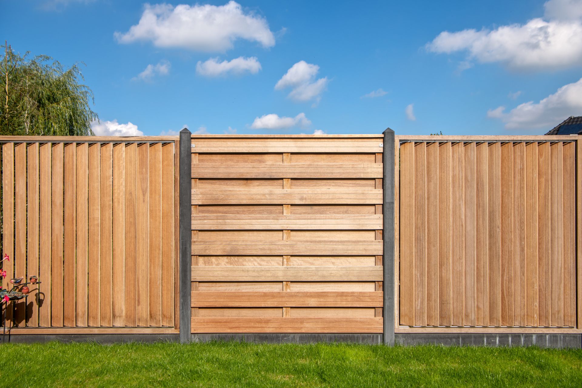 Gartenzaun Bronkhorst, 180×180 cm aus Hartholz – Bild 3