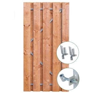 Gartentor, Red Class Wood, 11 Latten Solide, 180x120 cm