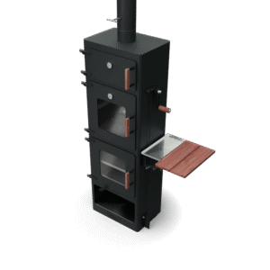 BarofiZ1 Grill Zinkstahl beschichtet schwarz-Länge 700 - Breite 450 - Höhe 1970 mm - Metalldicke 4mm