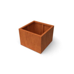 Artesa Rechteckige Pflanzgefäße Cortenstahl - Länge: 800 - Breite: 800 - Höhe: 600