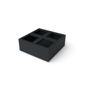 Belus Gewürzschalen aus Aluminium - Länge: 800 - Breite: 800 - Höhe: 300