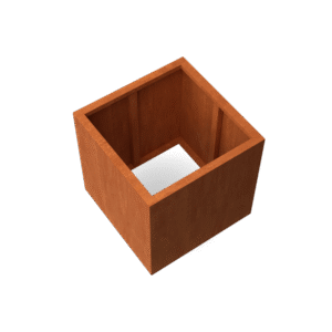 Quadratische Hochbeet Quadra Cortenstahl - Länge: 800 - Breite: 800 - Höhe: 800 - ohne Boden