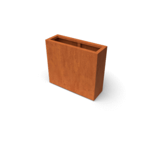 Artesa Rechteckige Pflanzgefäße aus Cortenstahl – Länge: 900 – Breite: 300 – Höhe: 800