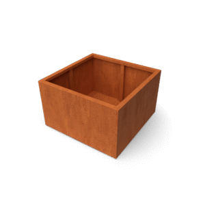 Artesa Rechteckige Pflanzgefäße aus Cortenstahl – Länge: 1000 – Breite: 1000 – Höhe: 600