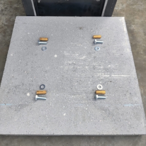 Betonsockel Briefkasten