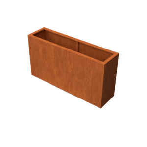 Artesa rechteckige Pflanzgefäße aus Cortenstahl – Länge: 1500 – Breite: 400 – Höhe: 800