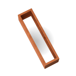 Artesa rechteckige Hochbeet aus Cortenstahl – Länge: 1500 – Breite: 400 – Höhe: 400 – ohne Boden