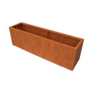 Artesa rechteckige Pflanzgefäße aus Cortenstahl – Länge: 2000 – Breite: 500 – Höhe: 600