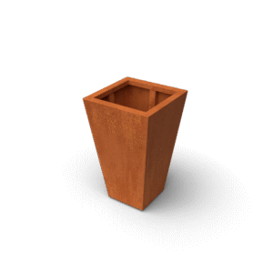 Vaso Vasenförmige Pflanzgefäße Cortenstahl - Länge: 500 - Breite: 500 - Höhe: 800