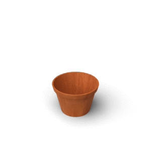 Konische Pflanzgefäße Vora aus Cortenstahl - Länge: 600 - Höhe: 400